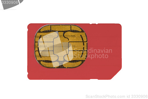 Image of Used mobile phone sim card 