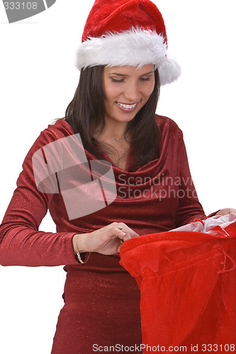 Image of Santa girl