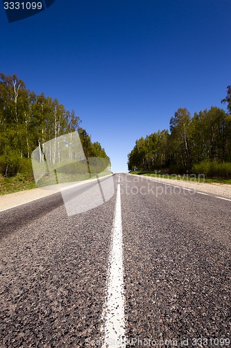 Image of the asphalted road  