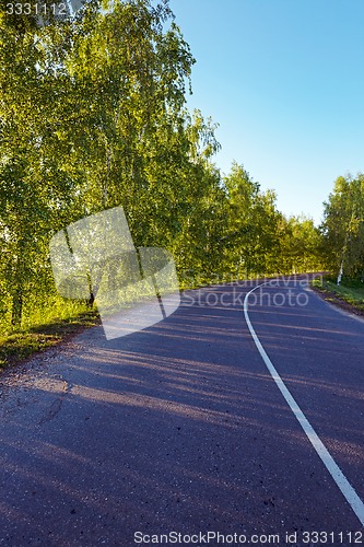 Image of the asphalted road  