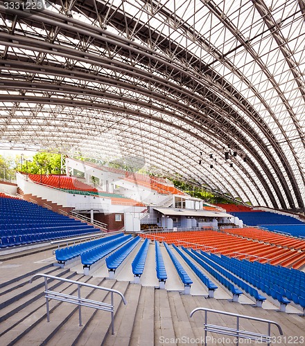 Image of seating in the stadium  