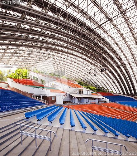 Image of seating in the stadium  