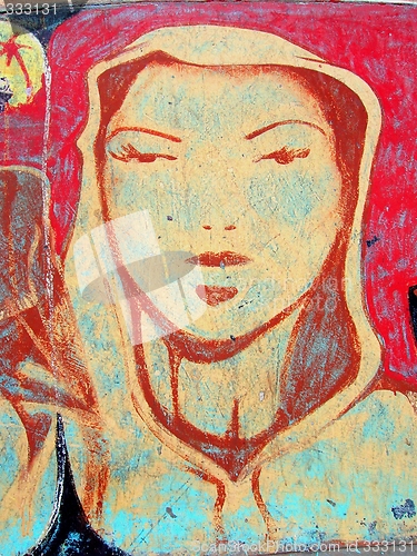 Image of Graffiti - the lady