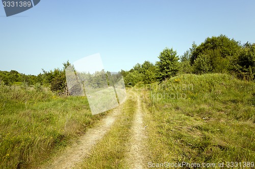 Image of vanishing rural road  