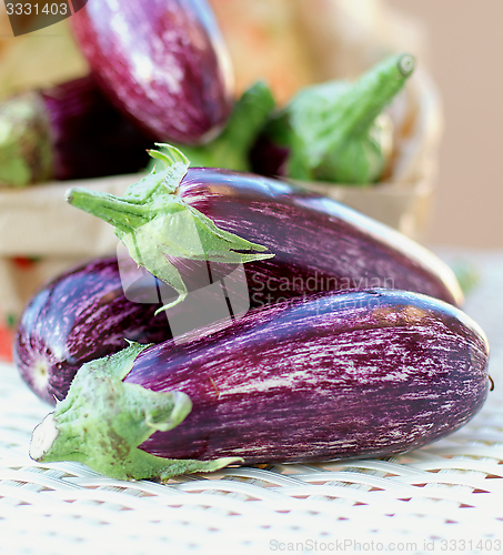 Image of Striped Eggplants