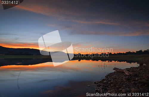 Image of Sunset over Boorooberongal Lake Penrith