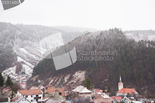 Image of Winter View of a town