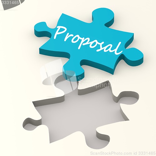 Image of Proposal blue puzzle