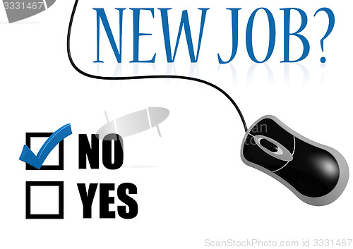 Image of No new job with mouse