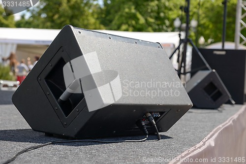 Image of Black Sound monitor on the stage