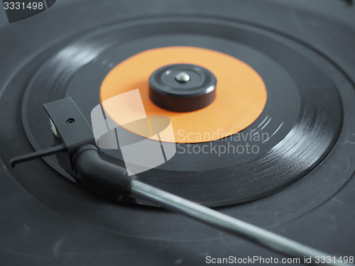 Image of Vinyl record on turntable