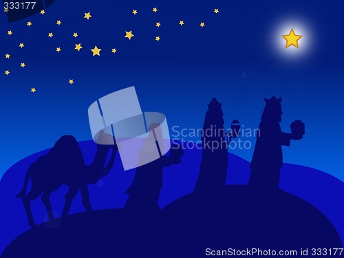 Image of christmas card - the Magi