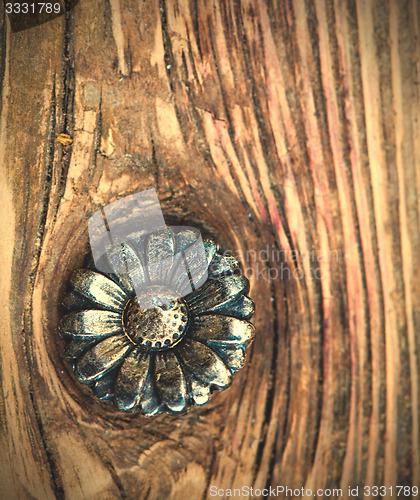 Image of vintage flower button