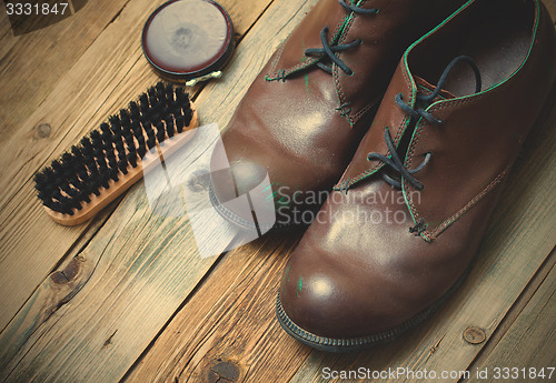 Image of vintage brown shoes
