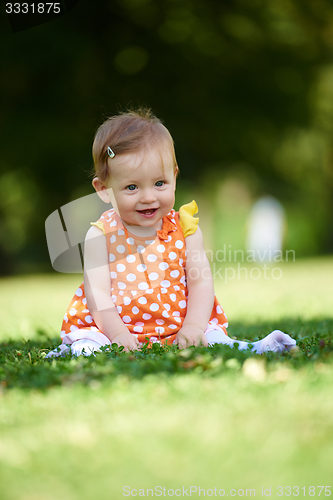 Image of baby in park