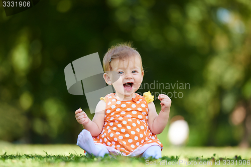 Image of baby in park