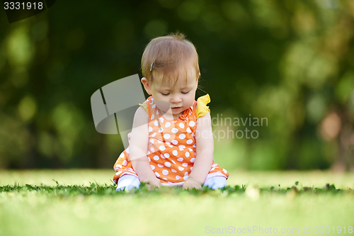 Image of baby in park