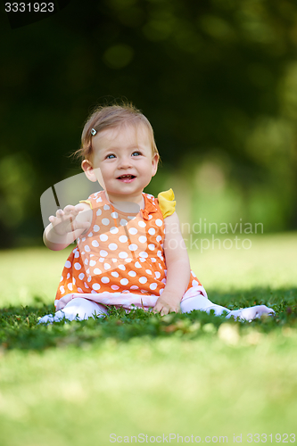 Image of baby in park