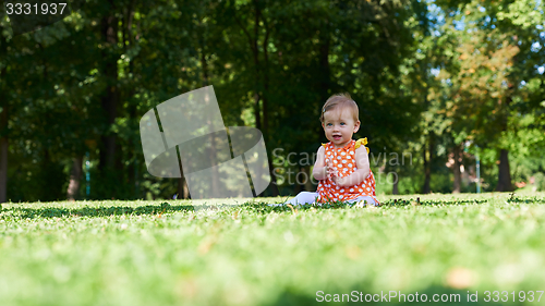 Image of baby in park