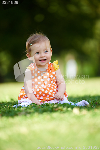 Image of baby in park