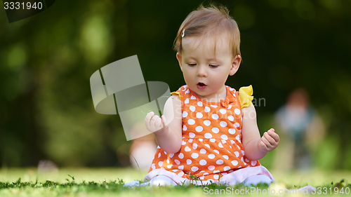 Image of baby in park