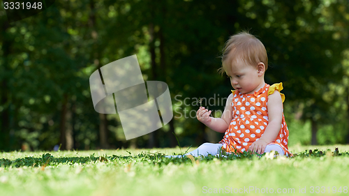 Image of baby in park