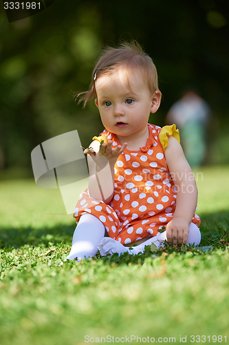 Image of baby in park