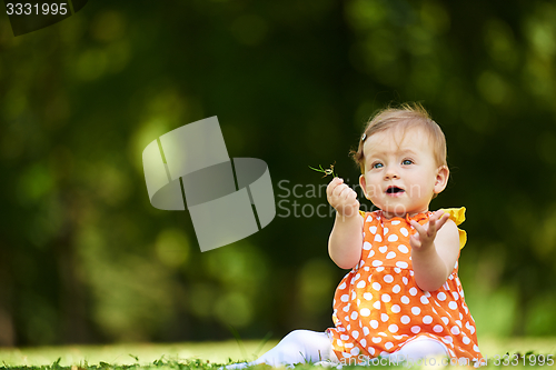 Image of baby in park