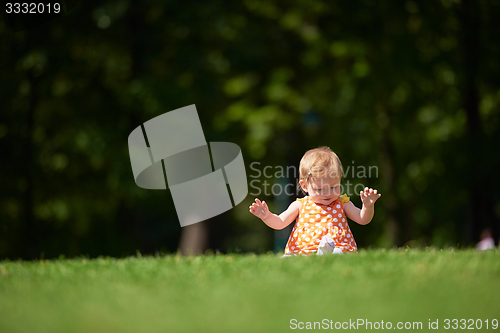 Image of baby in park