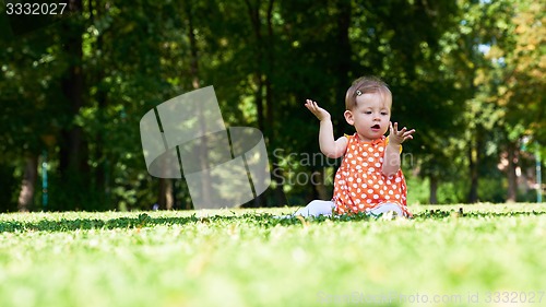 Image of baby in park