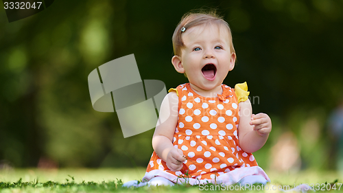 Image of baby in park