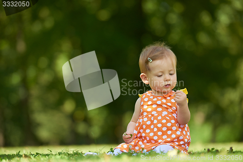 Image of baby in park