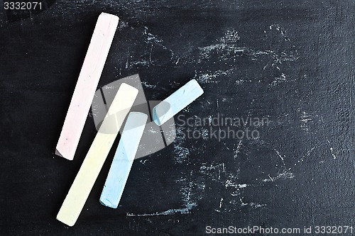 Image of chalk and blackboard