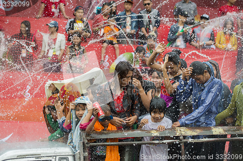 Image of ASIA MYANMAR MANDALAY THINGYAN WATER FESTIVAL