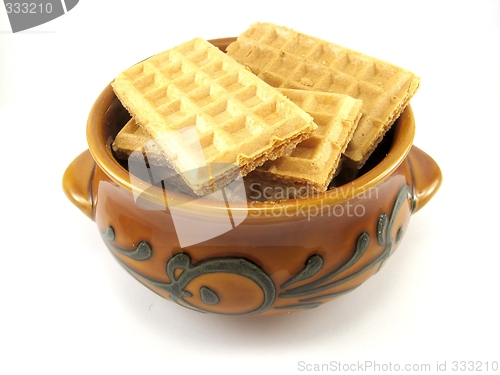 Image of wafers in a bowl