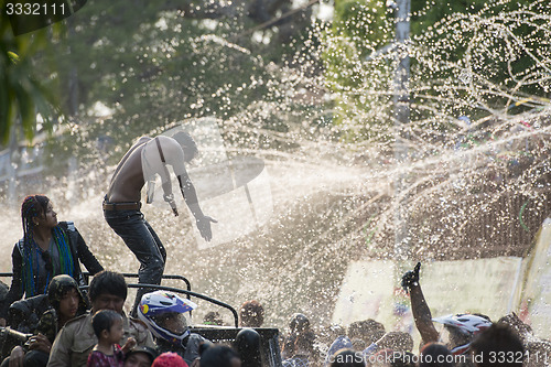 Image of ASIA MYANMAR MANDALAY THINGYAN WATER FESTIVAL