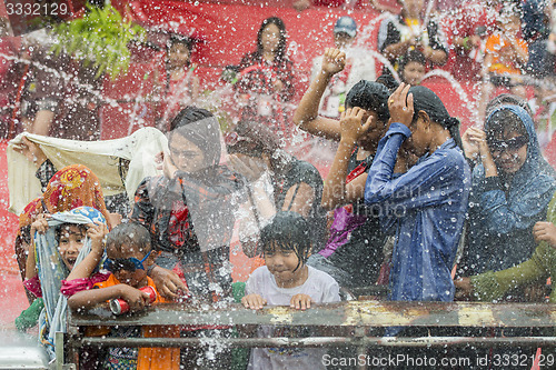 Image of ASIA MYANMAR MANDALAY THINGYAN WATER FESTIVAL