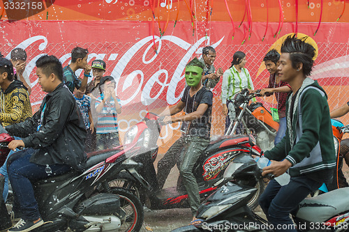 Image of ASIA MYANMAR MANDALAY THINGYAN WATER FESTIVAL