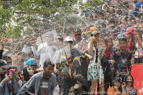 Image of ASIA MYANMAR MANDALAY THINGYAN WATER FESTIVAL