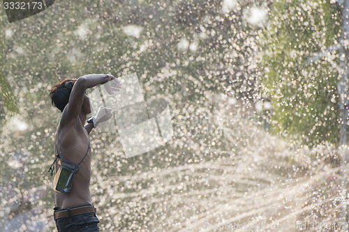 Image of ASIA MYANMAR MANDALAY THINGYAN WATER FESTIVAL