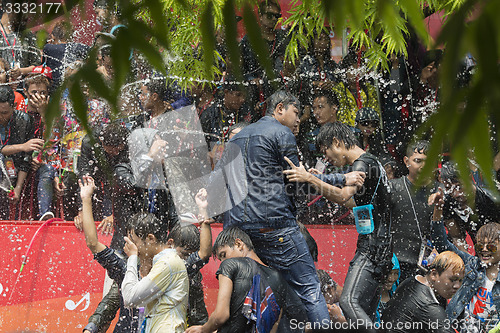 Image of ASIA MYANMAR MANDALAY THINGYAN WATER FESTIVAL