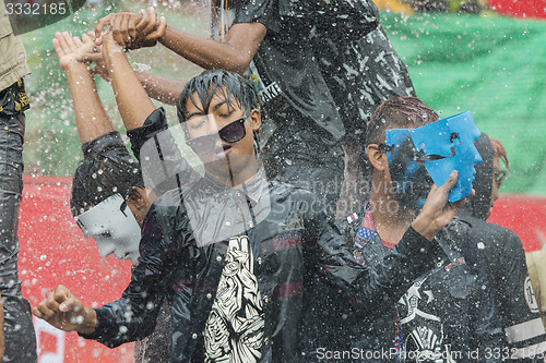 Image of ASIA MYANMAR MANDALAY THINGYAN WATER FESTIVAL