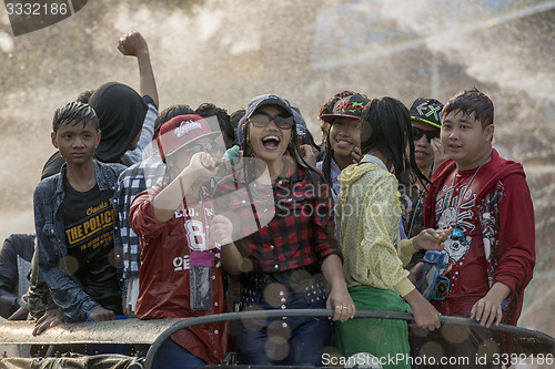 Image of ASIA MYANMAR MANDALAY THINGYAN WATER FESTIVAL