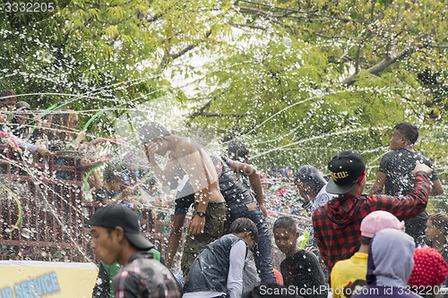 Image of ASIA MYANMAR MANDALAY THINGYAN WATER FESTIVAL