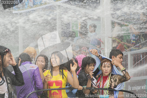 Image of ASIA MYANMAR MANDALAY THINGYAN WATER FESTIVAL