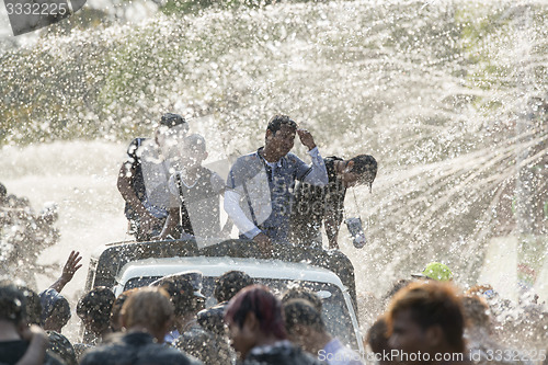 Image of ASIA MYANMAR MANDALAY THINGYAN WATER FESTIVAL