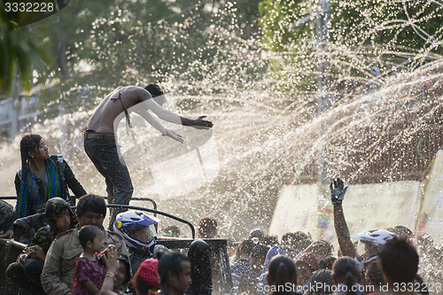 Image of ASIA MYANMAR MANDALAY THINGYAN WATER FESTIVAL