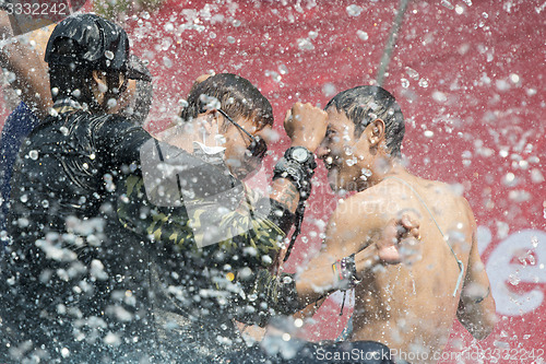 Image of ASIA MYANMAR MANDALAY THINGYAN WATER FESTIVAL