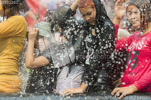 Image of ASIA MYANMAR MANDALAY THINGYAN WATER FESTIVAL