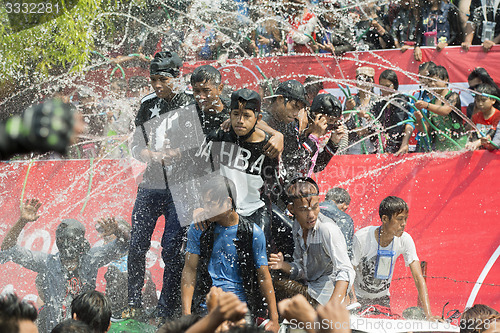 Image of ASIA MYANMAR MANDALAY THINGYAN WATER FESTIVAL